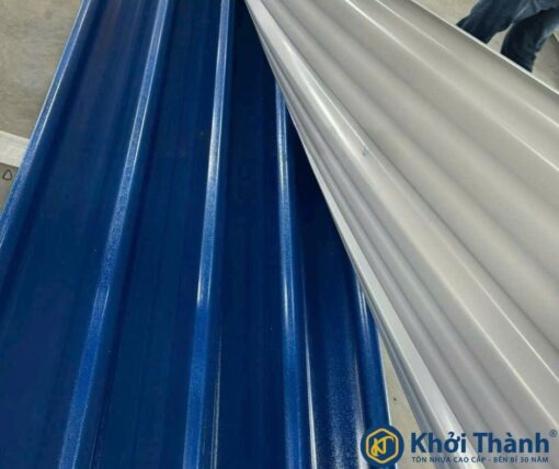Tôn Nhựa PVC/ASA 5 sóng màu xanh dương