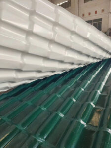 Ngói nhựa PVC/ASA màu xanh rêu
