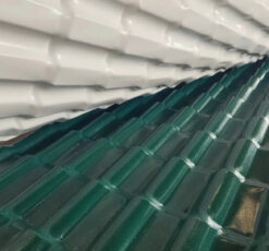 Ngói nhựa PVC/ASA màu xanh rêu