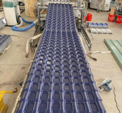 Ngói nhựa PVC/ASA màu xanh tím Khởi Thành