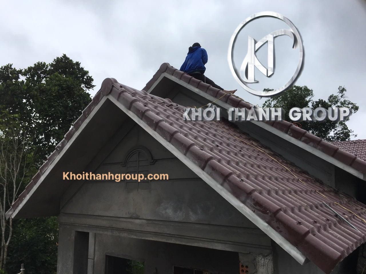 Công trình Ngói nâu socola