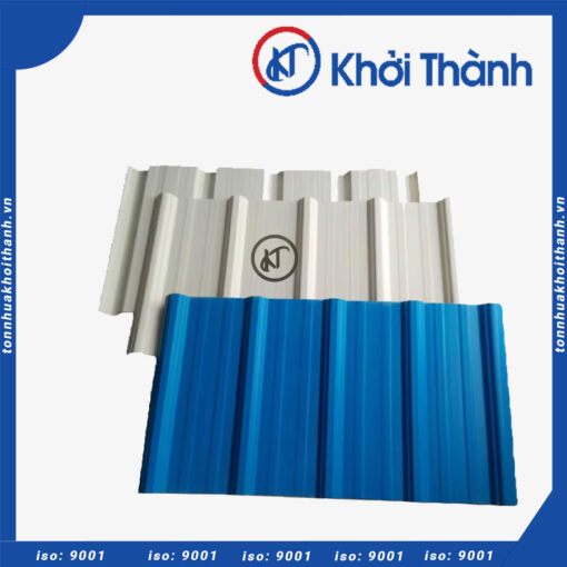 Tôn Nhựa 4 Lớp PVC/ASA 5 Sóng Vuông