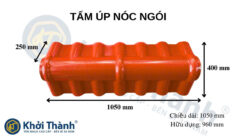 Tấm úp nóc ngói nhựa