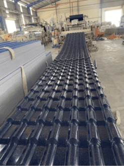 Ngói nhựa PVC/ASA màu xanh xám