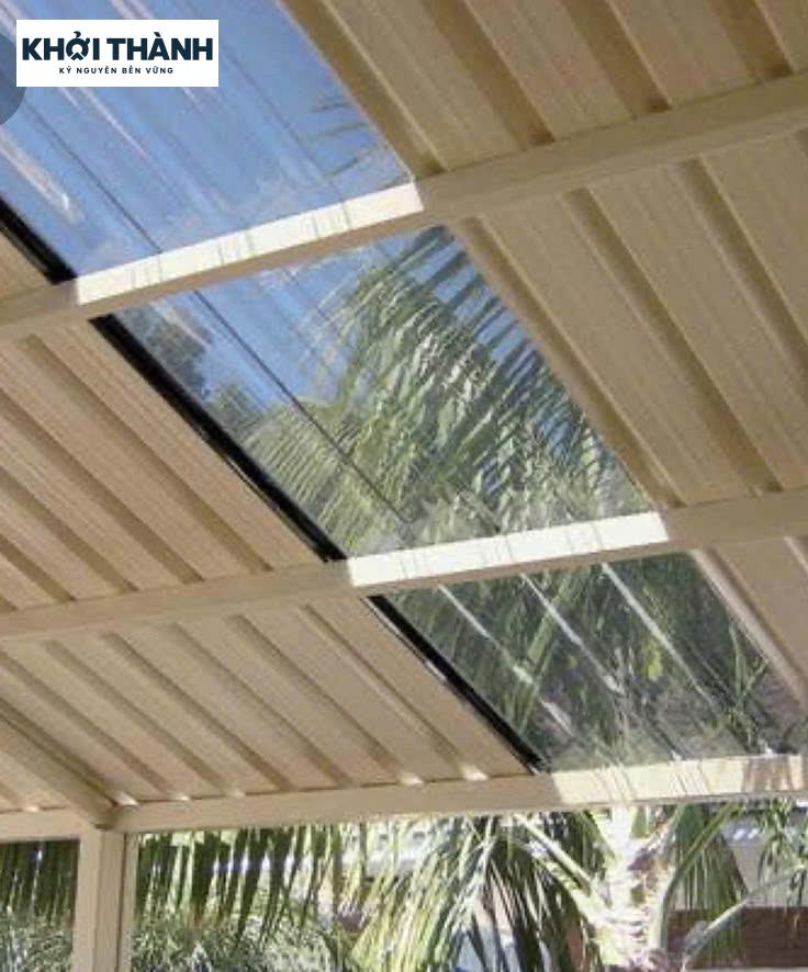 Tấm lợp Poly lấy sáng