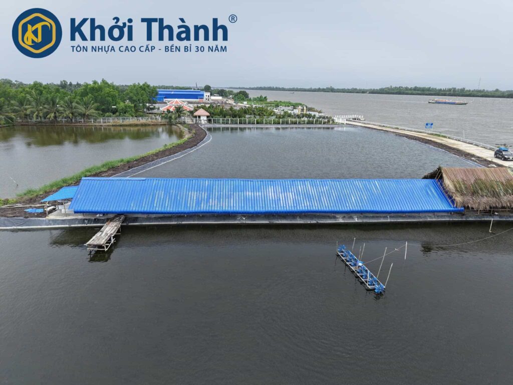 Nhà xưởng lợp tôn nhựa pvc chống ăn mòn tại Kiên GIang