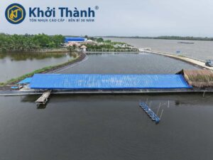 Nhà xưởng lợp tôn nhựa pvc chống ăn mòn tại Kiên GIang