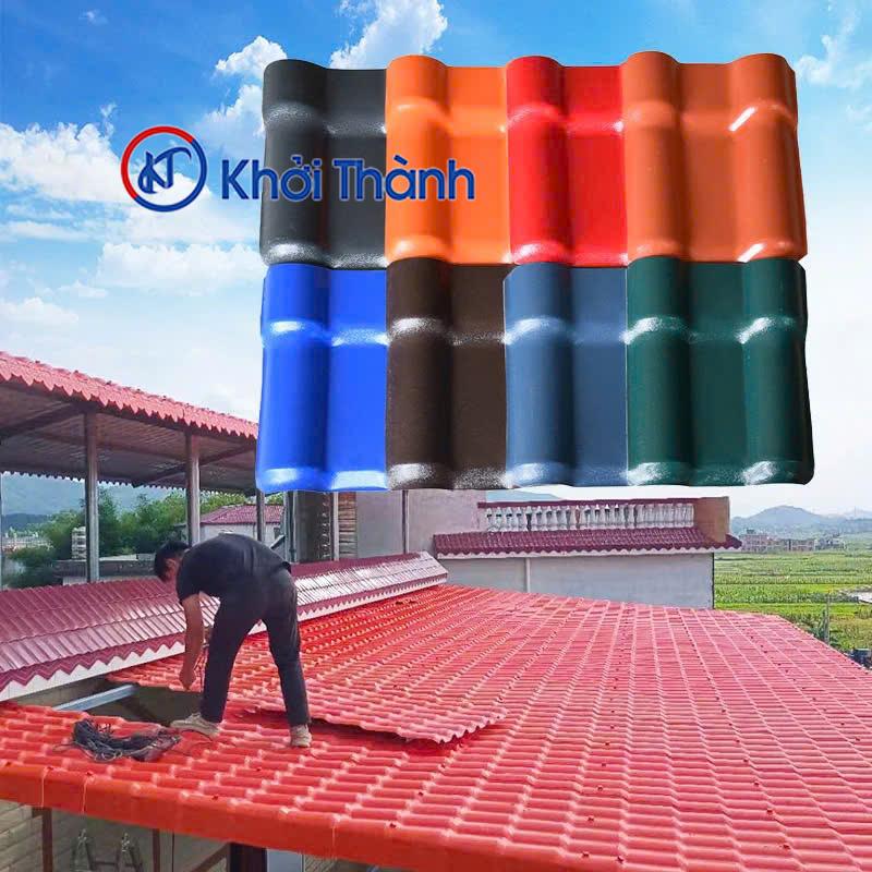 Tôn ngói nhựa pvc chống hoá chất