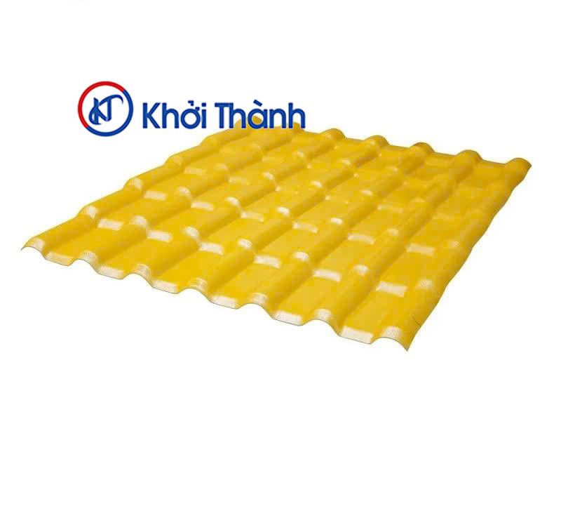 tôn ngói nhựa màu vàng khởi thành