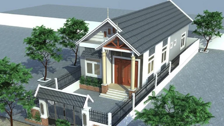 15+ mẫu nhà cấp 4 chữ I mái tôn đẹp