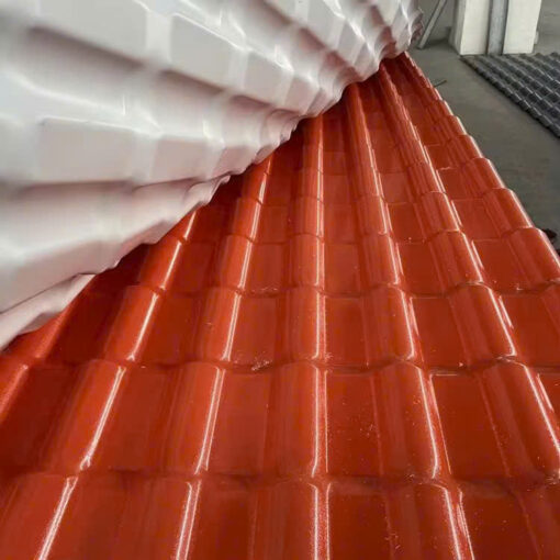 Ngói nhựa PVC/ASA màu đỏ ngói