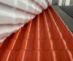 Ngói nhựa PVC/ASA màu đỏ ngói