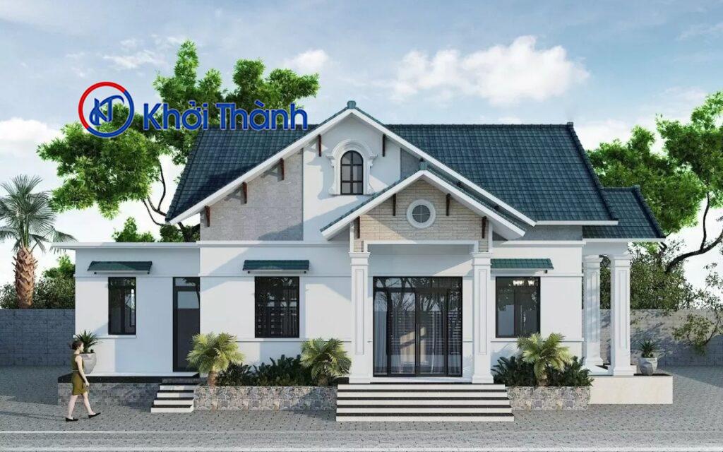 mẫu nhà mái thái lợp tôn nhựa