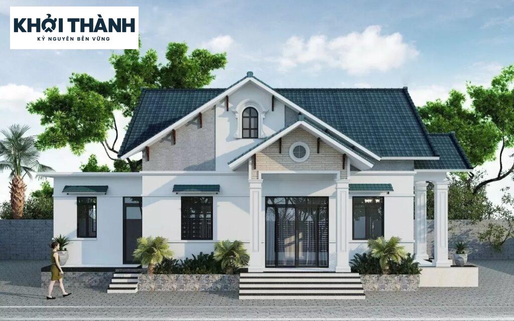 mẫu nhà mái thái lợp tôn nhựa