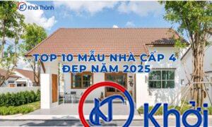 Top 10 mẫu nhà cấp 4 đẹp năm 2025