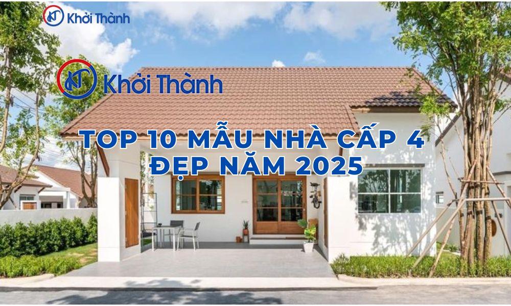 Top 10 mẫu nhà cấp 4 đẹp năm 2025