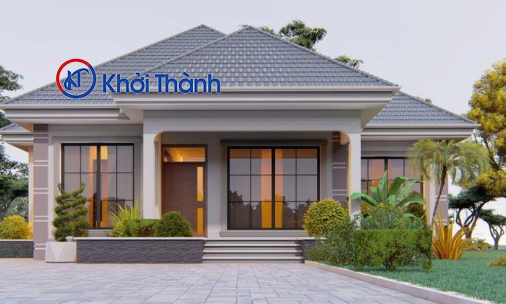 Thiết kế nhà cấp 4 phong cách hiện đại, tối giản