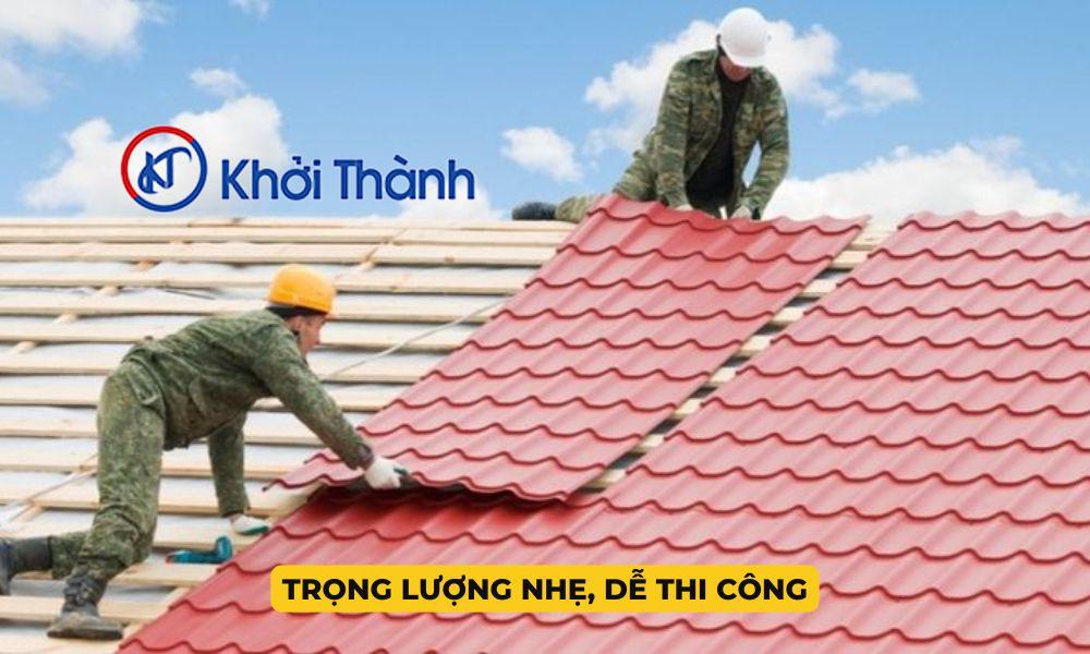 Trọng lượng nhẹ, dễ thi công