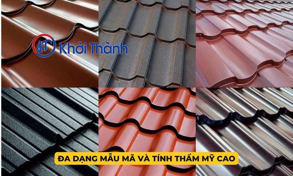 Đa dạng mẫu mã và tính thẩm mỹ cao