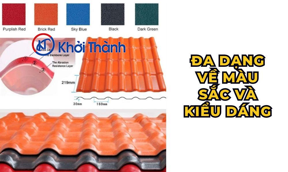 Đa dạng về màu sắc và kiểu dáng