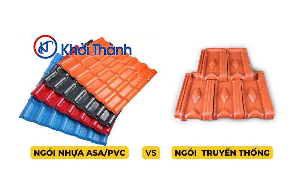 So sánh ngói nhựa ASA/PVC và ngói đất nung truyền thống