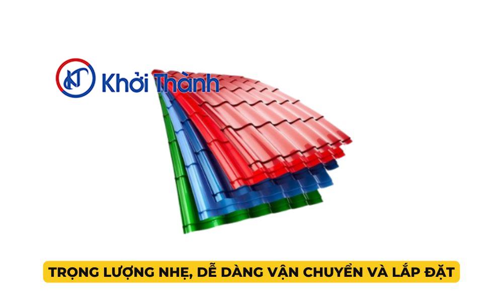 Trọng lượng nhẹ, dễ dàng vận chuyển và lắp đặt