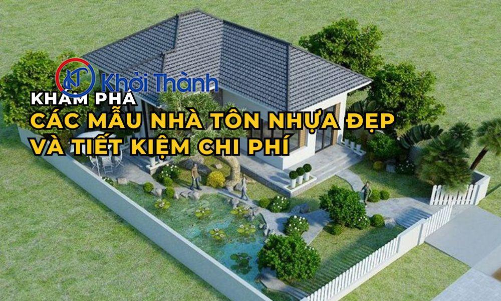 Mẫu nhà tôn nhựa đẹp