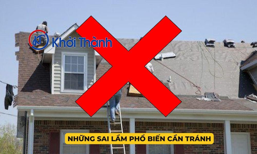 Những sai lầm phổ biến cần tránh