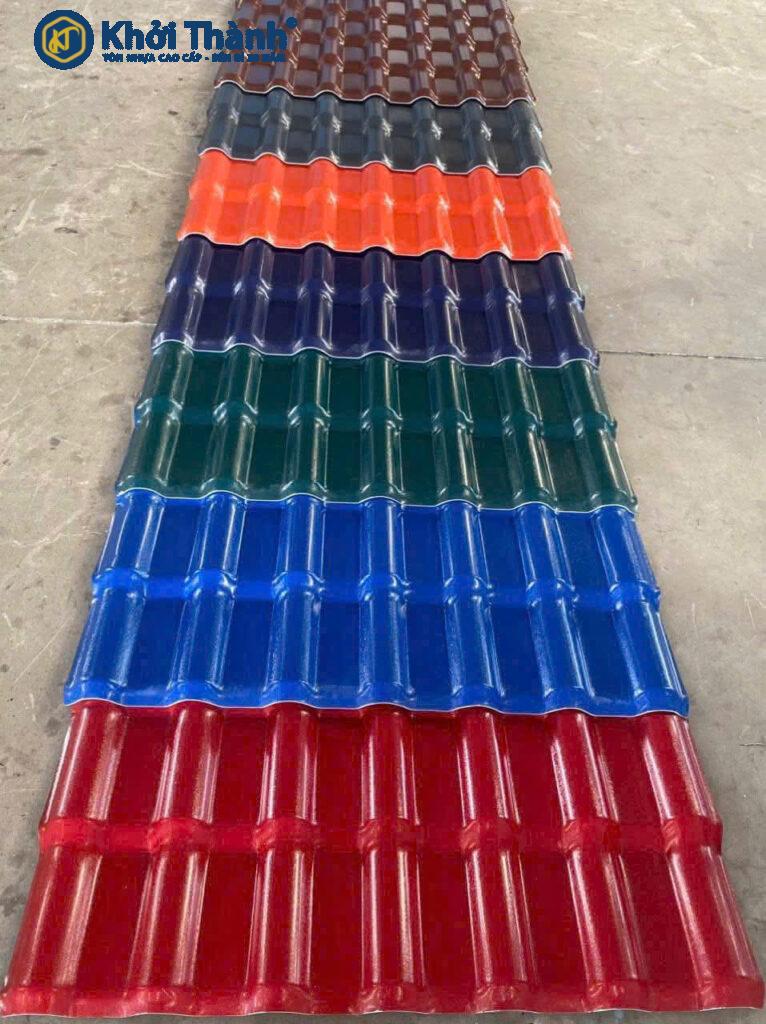 Bảng màu tôn nhựa PVC 2025