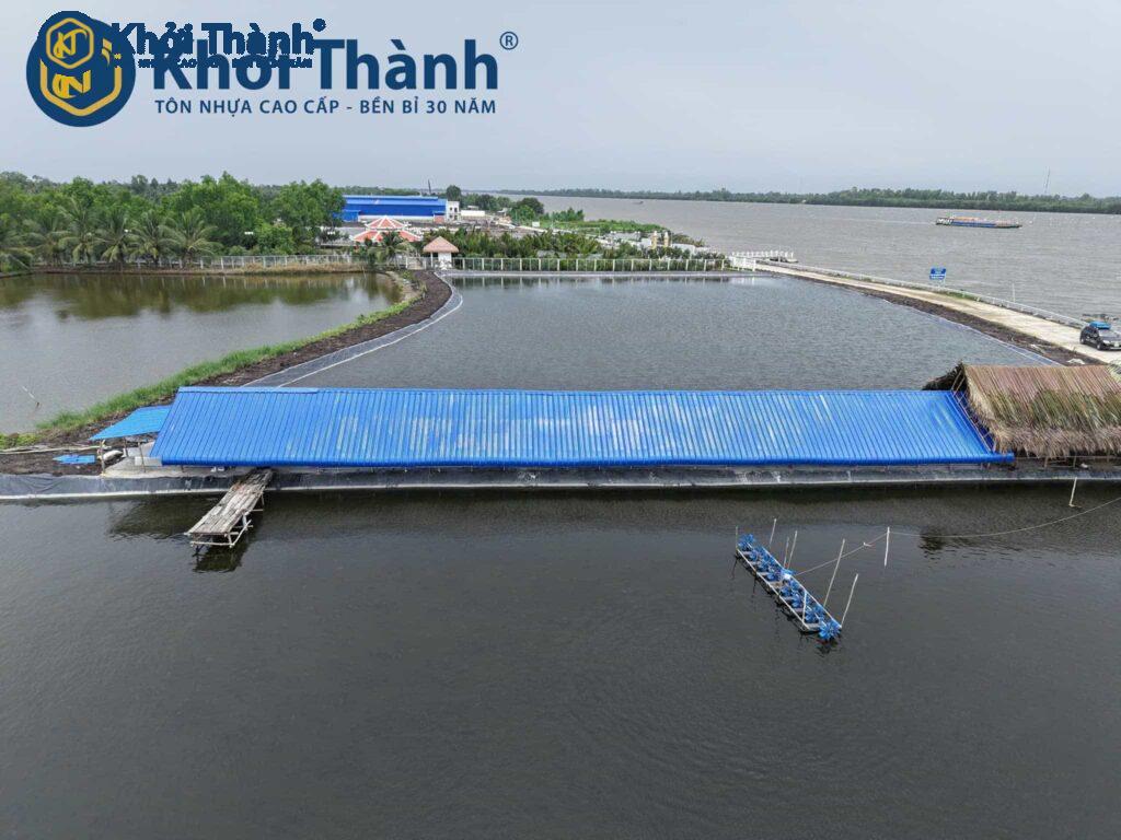 Nhà xưởng lợp tôn nhựa Khởi Thành tại Kiên Giang