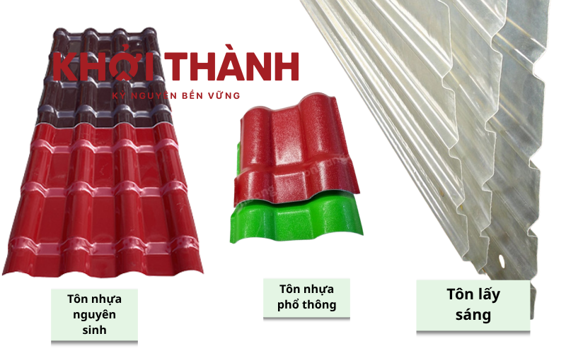 Các loại tôn nhựa lợp mái