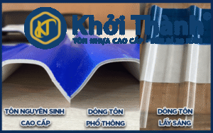 Các loại tôn nhựa lợp mái