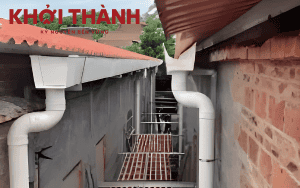 Lắp đặt máng xối nhựa Khởi Thành