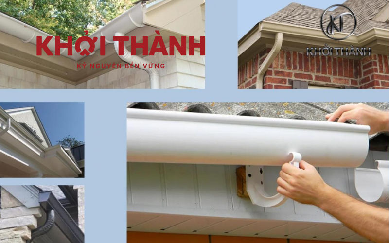 Lắp đặt máng xối nhựa