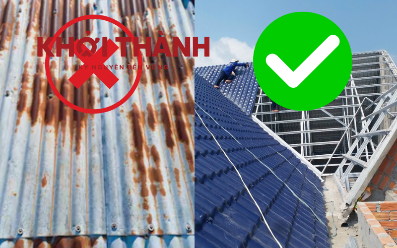So sánh tôn nhựa chống ăn mòn ở Cà Mau với tôn kẽm