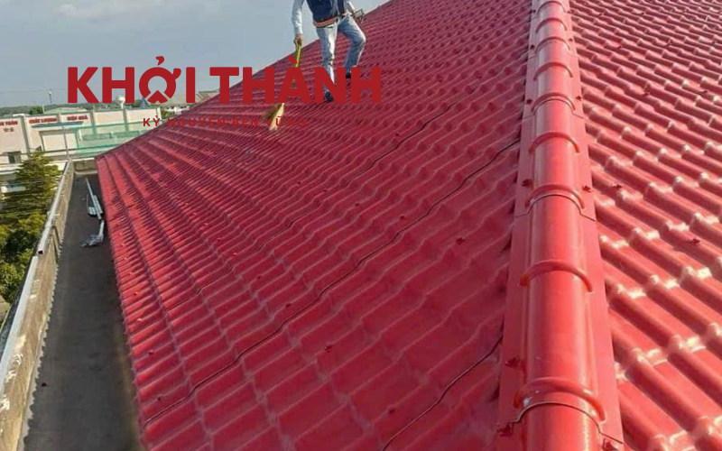 Tôn nhựa chống an mòn lợp nhà ở Cà Mau