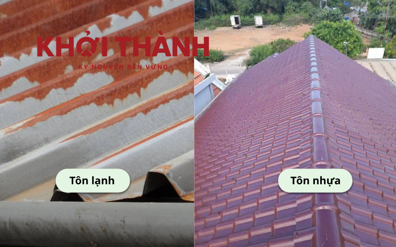 So sánh tôn lạnh và tôn nhựa