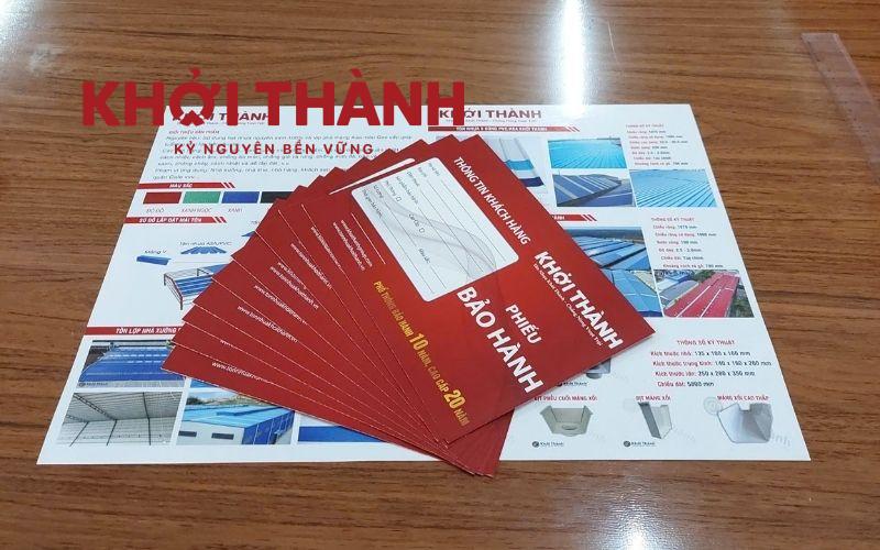 Tôn nhựa PVC giá bao nhiêu - Chứng nhận bảo hành