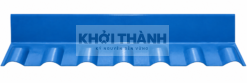 Ảnh minh họa Tấm ốp tường mái ngói Khởi Thành màu xanh dương
