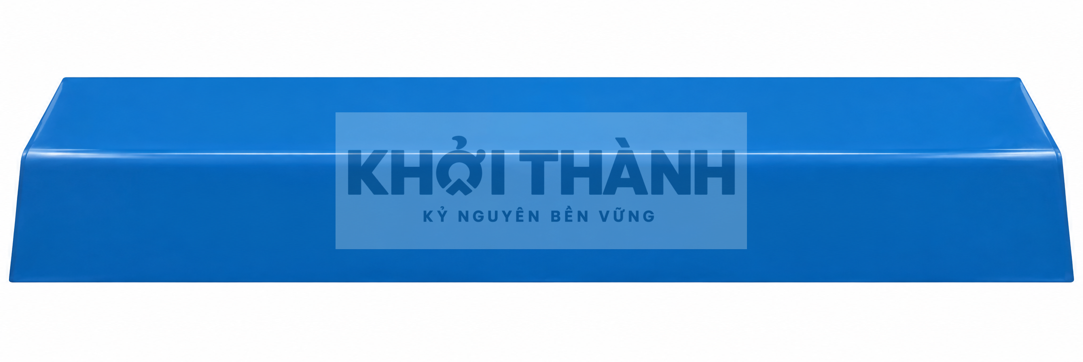 Ốp góc ngoài theo catalogue Khởi Thành – minh họa màu xanh