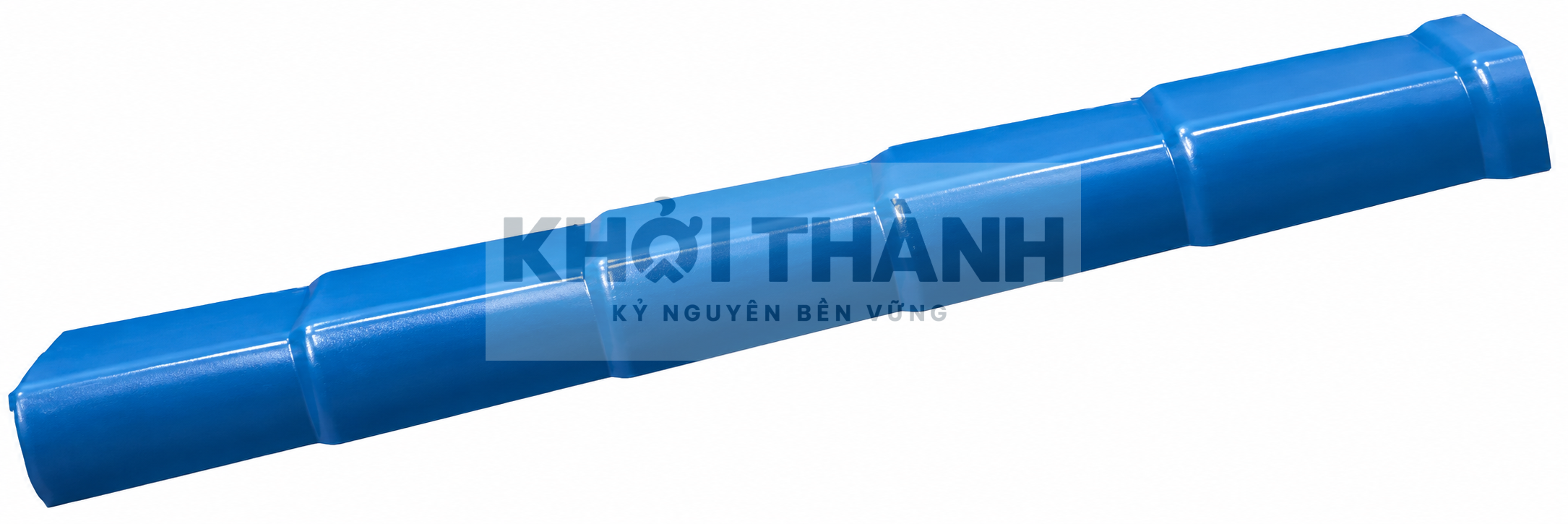 Ảnh minh họa Tấm ốp viền trái Khởi Thành màu xanh dương Tấm ốp viền trái, phải ngói nhựa