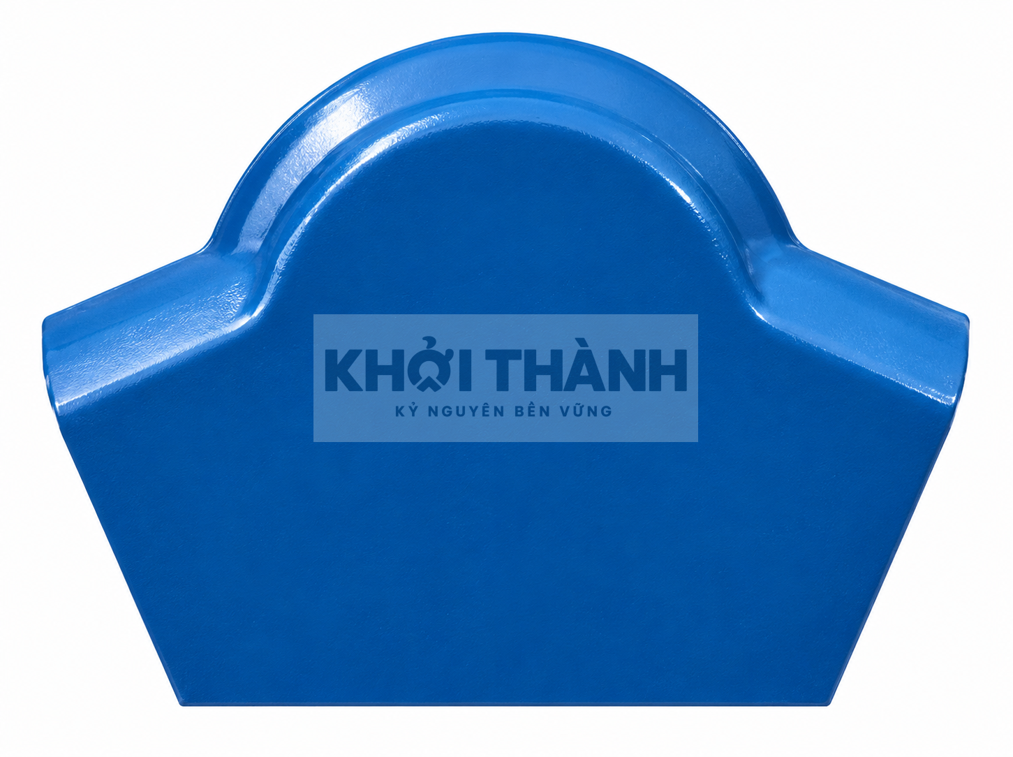 Tấm úp góc ngói theo catalogue Khởi Thành – minh họa màu xanh