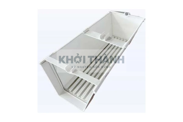 Máng trồng cây nhựa có rãnh và bộ thoát nước