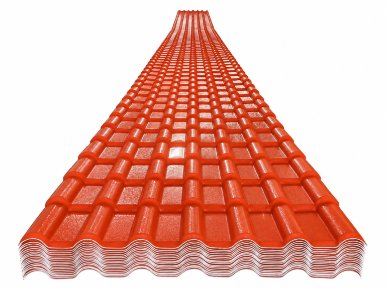 Ngói nhựa PVC/ASA 4 lớp màu đỏ cam