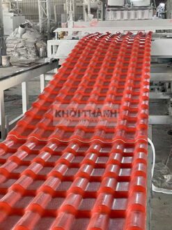 Ngói nhựa PVC/ASA 4 lớp màu đỏ cam