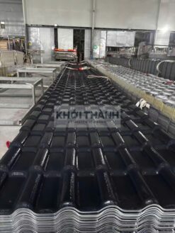Ngói nhựa PVC/ASA 4 lớp màu xám đen