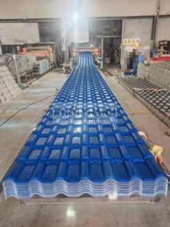 Ngói nhựa PVC/ASA 4 lớp màu xanh dương