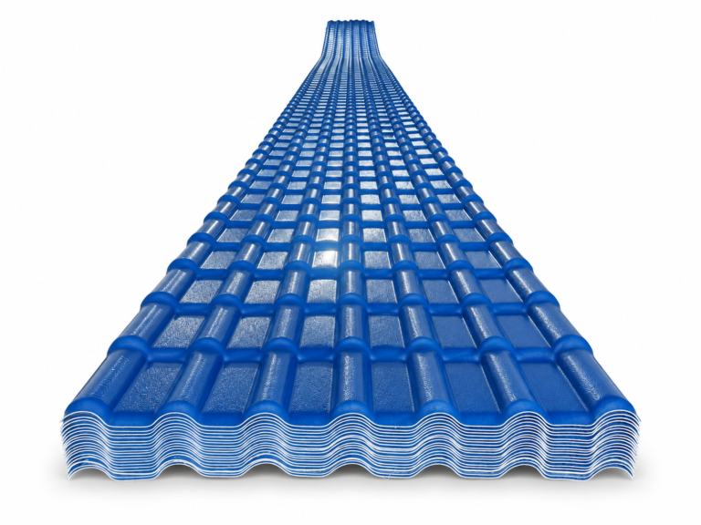Ngói nhựa PVC/ASA 4 lớp màu xanh dương