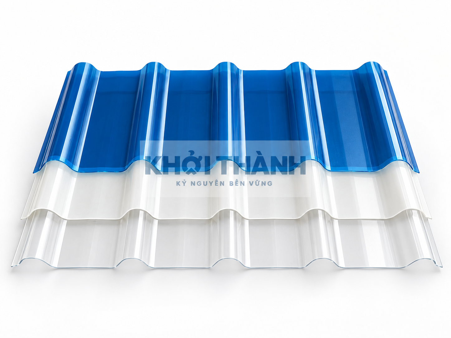Nhà xưởng mái xanh nổi bật